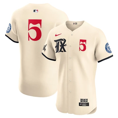 Men's Nike Corey Seager Cream Texas Rangers City Connect Elite Jersey