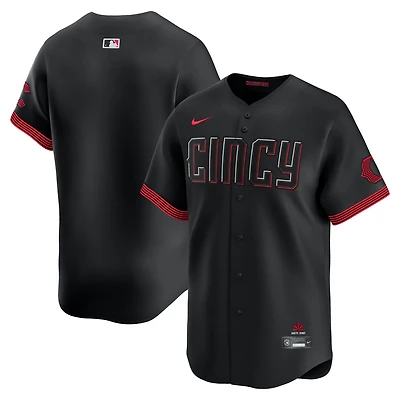 Men's Nike Black Cincinnati Reds City Connect Limited Jersey