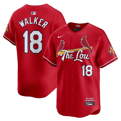 Men's Nike Jordan Walker Red St. Louis Cardinals City Connect Limited Jersey