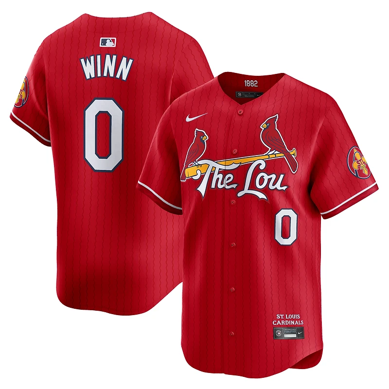 Men's Nike Masyn Winn Red St. Louis Cardinals City Connect Limited Jersey