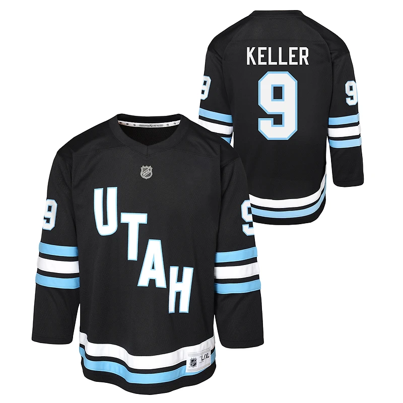 Youth Clayton Keller Black Utah Hockey Club Alternate Replica Player Jersey