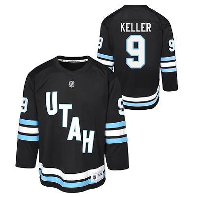 Youth Clayton Keller Black Utah Hockey Club Alternate Replica Player Jersey