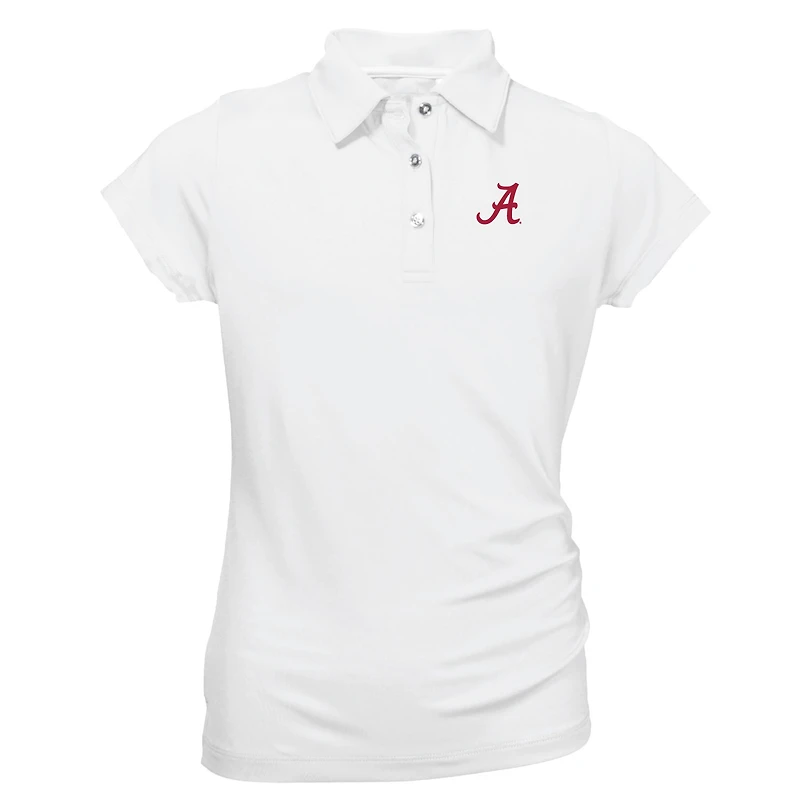 Youth Garb White Alabama Crimson Tide Brighton Polo