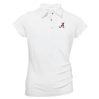 Youth Garb White Alabama Crimson Tide Brighton Polo