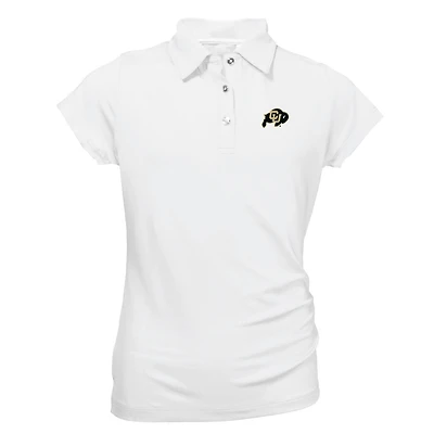 Youth Garb White Colorado Buffaloes Brighton Polo