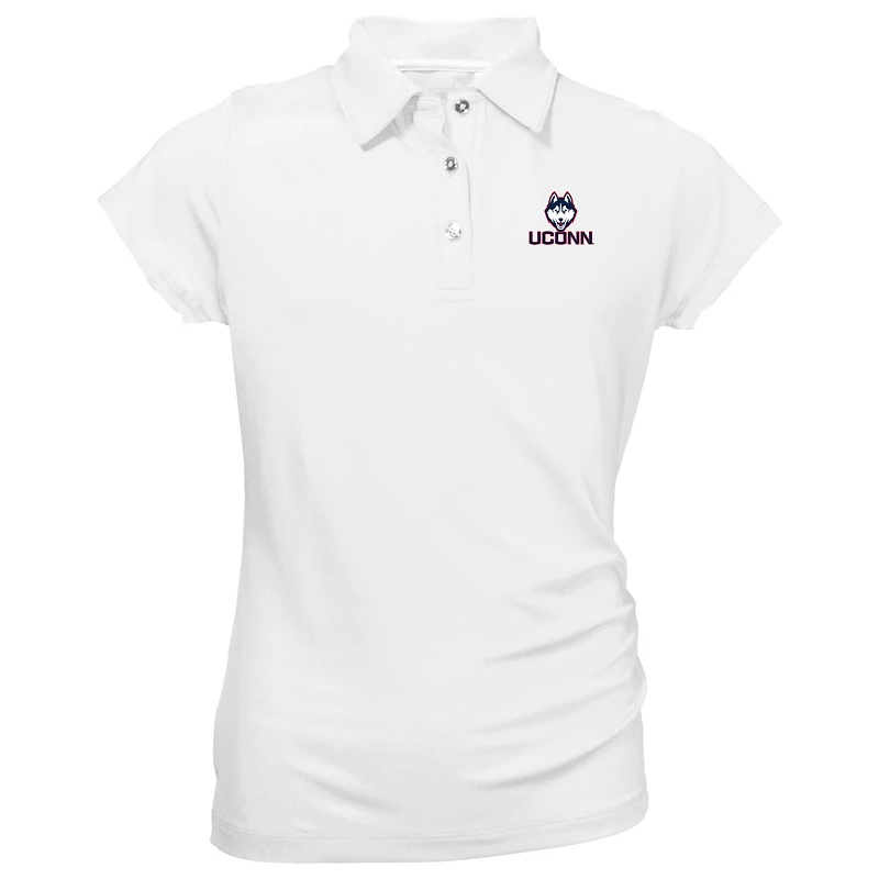 Youth Garb White UConn Huskies Brighton Polo