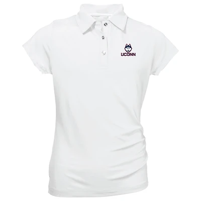 Youth Garb White UConn Huskies Brighton Polo