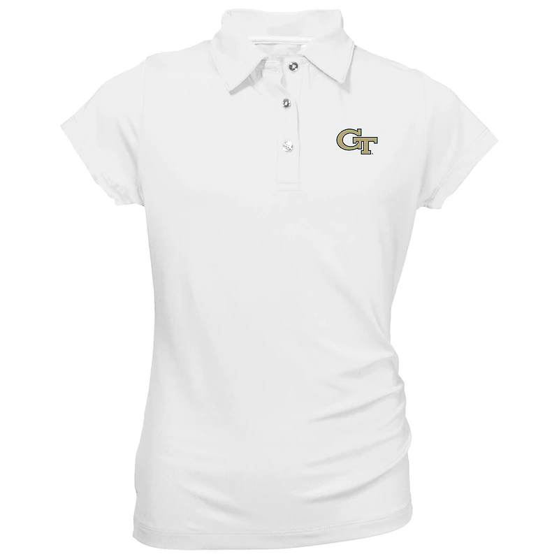 Youth Garb White Georgia Tech Yellow Jackets Brighton Polo
