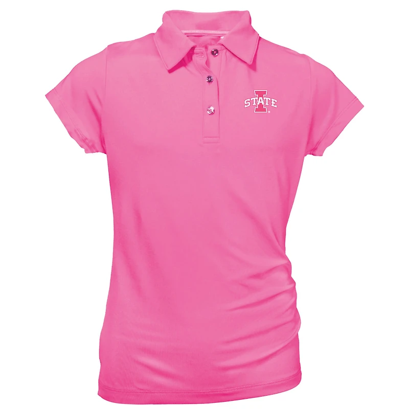 Youth Garb Light Pink Iowa State Cyclones Brighton Polo