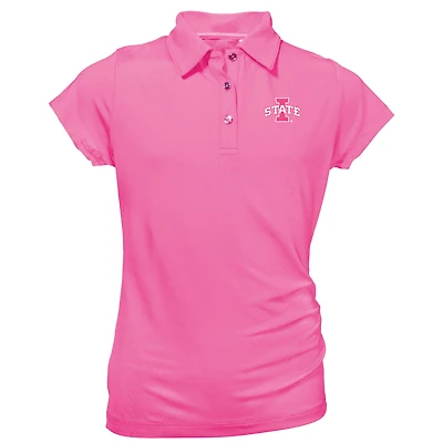 Youth Garb Light Pink Iowa State Cyclones Brighton Polo