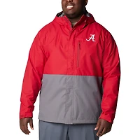 Men's Columbia  Crimson Alabama Crimson Tide Big & Tall Field Bound Omni-Tech™ Full-Zip Jacket