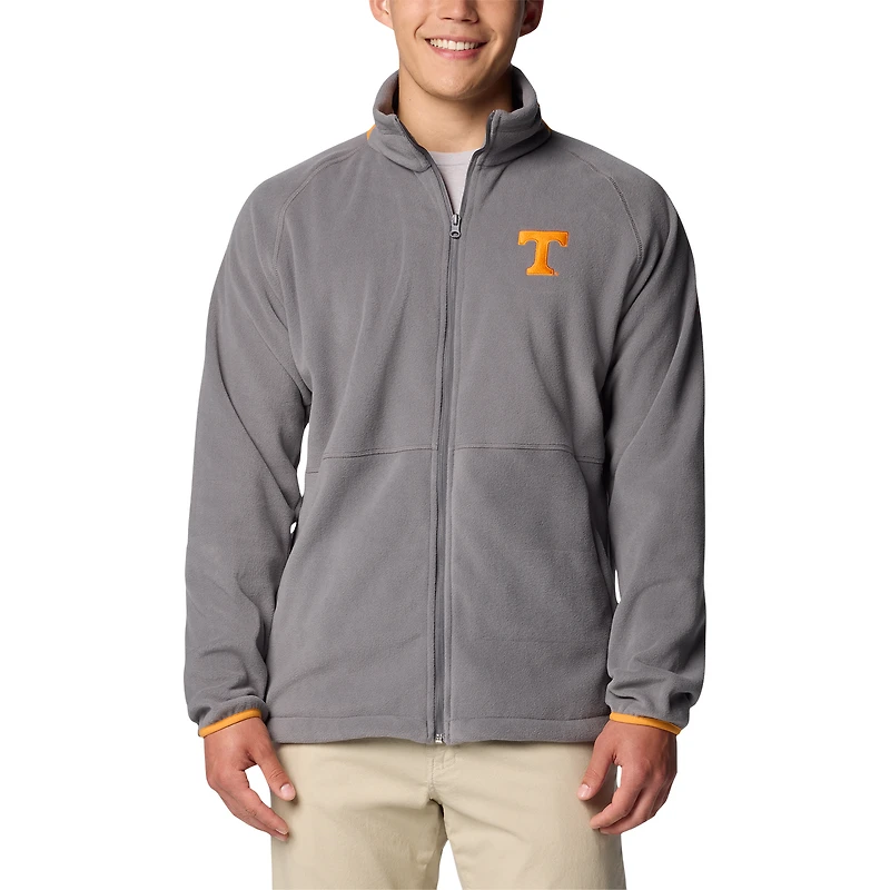 Men's Columbia  Gray Tennessee Volunteers Big & Tall Flanker™ IV Fleece Raglan Full-Zip Jacket
