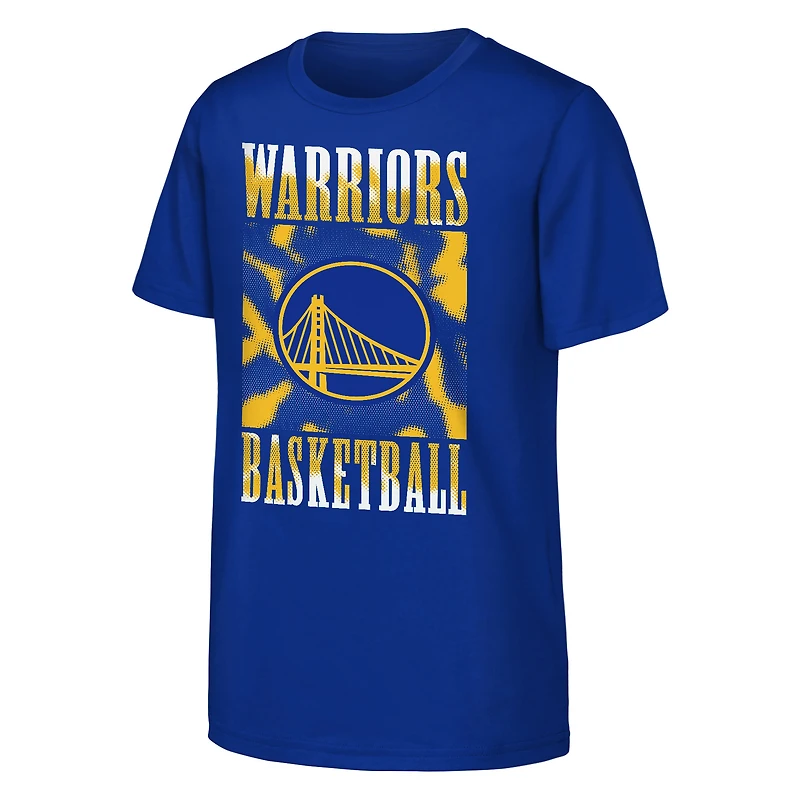 Youth Royal Golden State Warriors Garage Hero T-Shirt