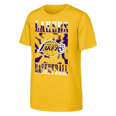 Youth  Gold Los Angeles Lakers Garage Hero T-Shirt