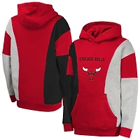 Youth  Red Chicago Bulls Ace In the Hole Pullover Hoodie
