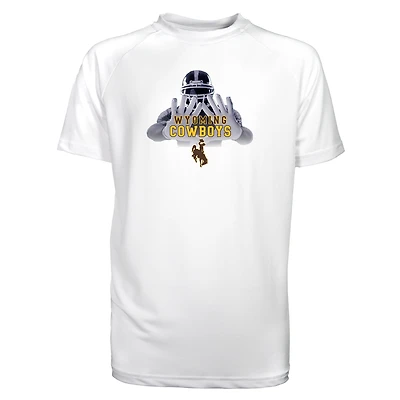 Youth Garb White Wyoming Cowboys Kevin Sun Shirt