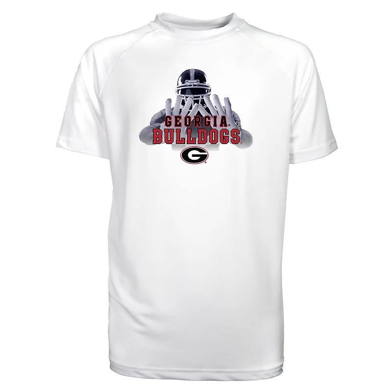 Youth Garb White Georgia Bulldogs Kevin Sun Shirt