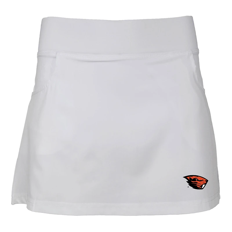 Girls Youth Garb White Oregon State Beavers Sara Skort