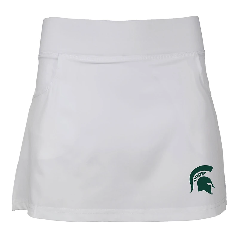 Girls Youth Garb White Michigan State Spartans Sara Skort
