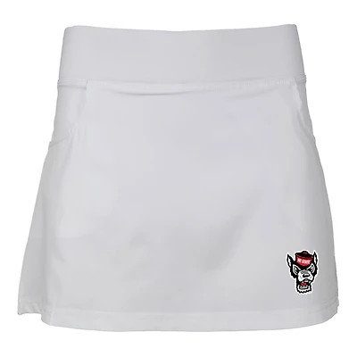 Girls Youth Garb White NC State Wolfpack Sara Skort