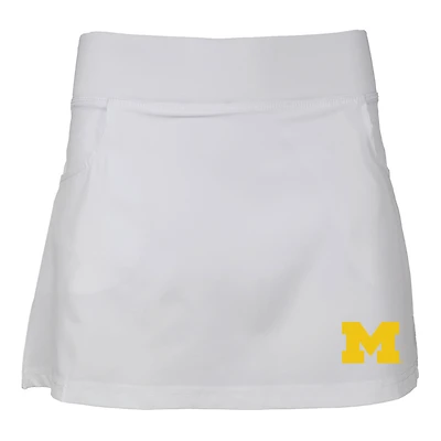 Girls Youth Garb White Michigan Wolverines Sara Skort