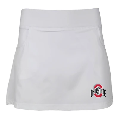 Girls Youth Garb White Ohio State Buckeyes Sara Skort