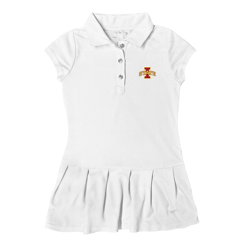 Girls Toddler Garb White Iowa State Cyclones Caroline Polo Dress