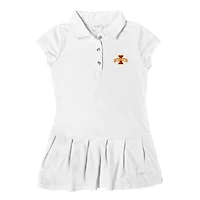 Girls Toddler Garb White Iowa State Cyclones Caroline Polo Dress