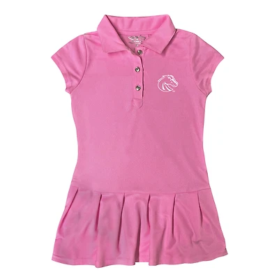 Girls Toddler Garb Pink Boise State Broncos Caroline Polo Dress
