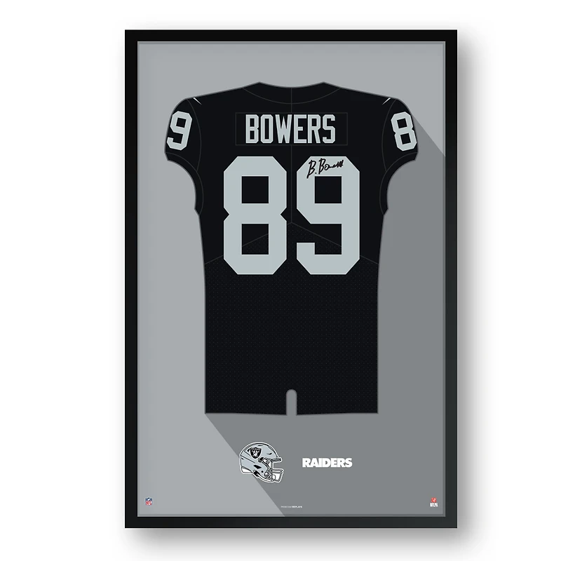 Brock Bowers Las Vegas Raiders Framed 27" x 39" Jersey Art Print