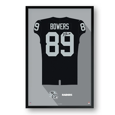 Brock Bowers Las Vegas Raiders Framed 27" x 39" Jersey Art Print