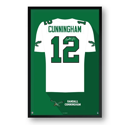 Randall Cunningham Philadelphia Eagles Framed 14" x 20" Retired Jersey Art Print
