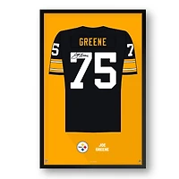 Joe Greene Pittsburgh Steelers Framed 14" x 20" Retired Jersey Art Print