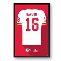Len Dawson Kansas City Chiefs Framed 14" x 20" Retired Jersey Art Print