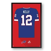 Jim Kelly Buffalo Bills Framed 14" x 20" Retired Jersey Art Print