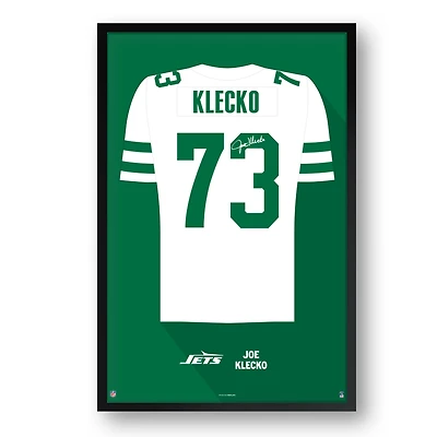Joe Klecko New York Jets Framed 14" x 20" Retired Jersey Art Print