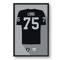 Howie Long Las Vegas Raiders Framed 14" x 20" Retired Jersey Art Print