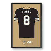 Archie Manning New Orleans Saints Framed 14" x 20" Retired Jersey Art Print