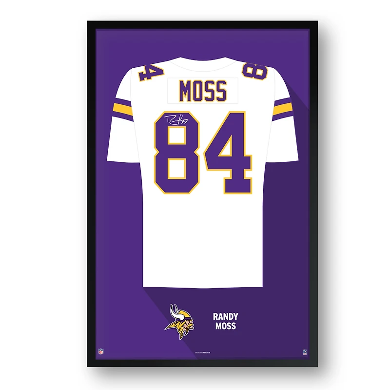 Randy Moss Minnesota Vikings Framed 14" x 20" Retired Jersey Art Print
