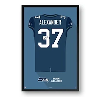 Shaun Alexander Seattle Seahawks Framed 14" x 20" Retired Jersey Art Print