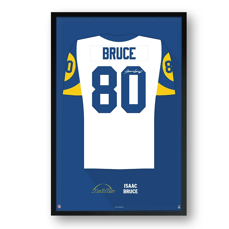 Isaac Bruce Los Angeles Rams Framed 27" x 39" Retired Jersey Art Print