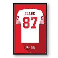 Dwight Clark San Francisco 49ers Framed 27" x 39" Retired Jersey Art Print