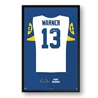 Kurt Warner Los Angeles Rams Framed 27" x 39" Retired Jersey Art Print