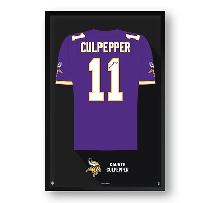 Daunte Culpepper Minnesota Vikings Framed 27" x 39" Retired Jersey Art Print