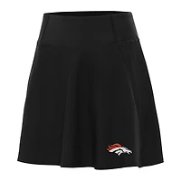 Women's Antigua Black Denver Broncos Chip Skort