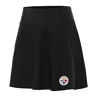 Women's Antigua Black Pittsburgh Steelers Chip Skort