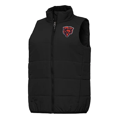 Women's Antigua  Black Chicago Bears Experience Full-Zip Vest