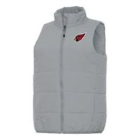 Women's Antigua  Gray Arizona Cardinals Experience Full-Zip Vest