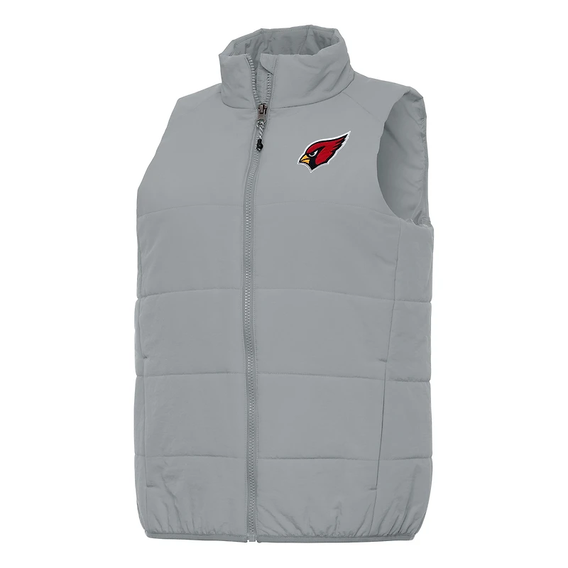Women's Antigua  Gray Arizona Cardinals Experience Full-Zip Vest