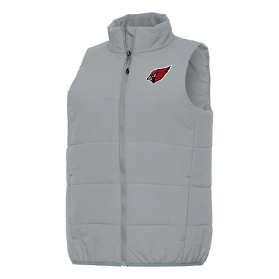 Women's Antigua  Gray Arizona Cardinals Experience Full-Zip Vest